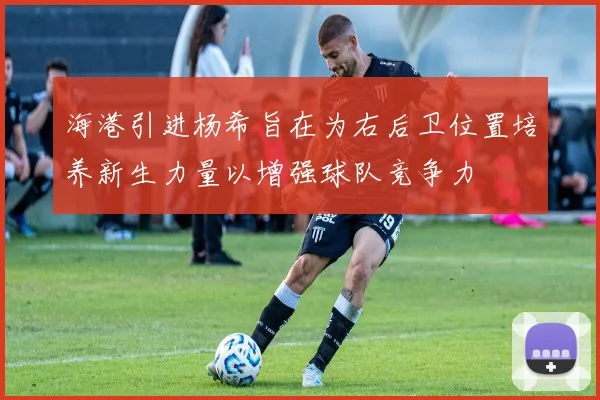 海港引进杨希旨在为右后卫位置培养新生力量以增强球队竞争力